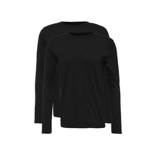 Five Basics  2 . 2 PK L/S CREW NECK TOP BLACK